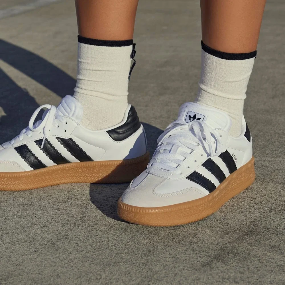 adidas® (Men's 9.5) (Women's 10.5) Samba™ XLG Shoes, Cloud White/Core Black/Gum